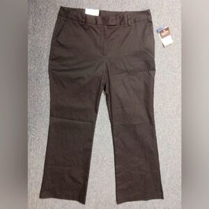Repreve Black Flat Front Chino Slacks Size 14